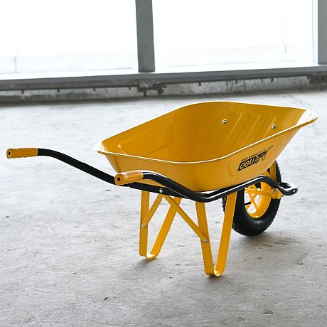 Тачка Deli YS EDL436065 65 л строительная, 130 кг, 1 пневмоколесо фото 2 Тачка Deli YS EDL436065 65 л строительная, 130 кг, 1 пневмоколесо фото 2