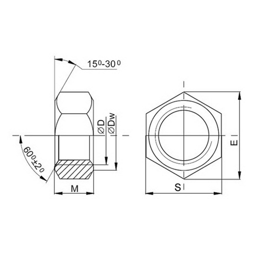 Гайка шестигранная М8, DIN 934/ГОСТ 5927-70, цинк, 5 кг. фото 2