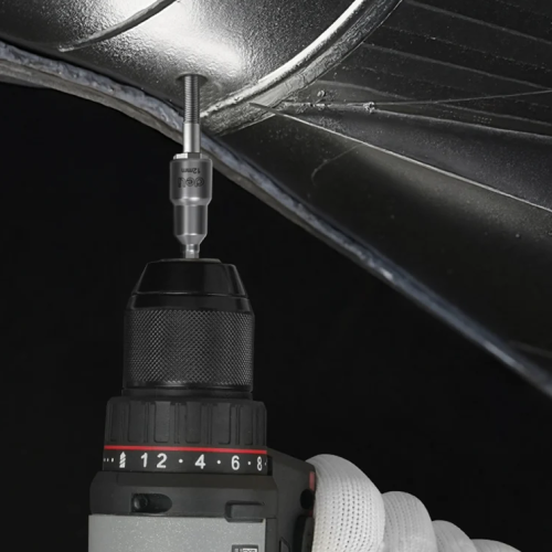 Набор насадок шестигранных магнитных Deli YS EDL4812T, 12 мм, 3 шт, HEX 1/4", серебристый фото 7