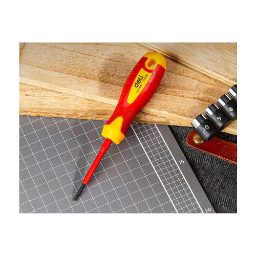 Отвертка Deli YS EDL513060, диэлектрическая, PH2 x 60 мм фото 2