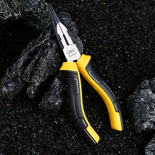 Длинногубцы Deli YS EDL0101, 160 мм, 2-х компонентные рукоятки фото 5 Длинногубцы Deli YS EDL0101, 160 мм, 2-х компонентные рукоятки фото 5