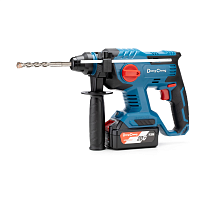 Аккумуляторный перфоратор DongCheng DCZC22 (TYPE BM), 20 В, 2.2 Дж, 2 АКБ, 4 Ач, З/У 2 А