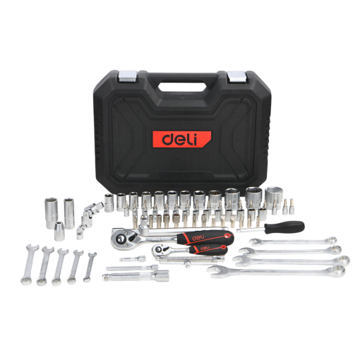 Набор инструмента 1/4", 1/2" Deli RS EDQ45082, 82 шт фото 2