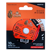 Диск алмазный по бетону M-Lion, 125x22,23 мм, сегментный