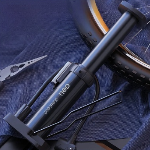 Насос велосипедный ножной Deli YS EDL880002, 5.5 bar/80psi фото 6