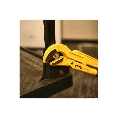 Ключ трубный Deli YS EDL105240 1", тип S, раскрытие губок 40 мм фото 9