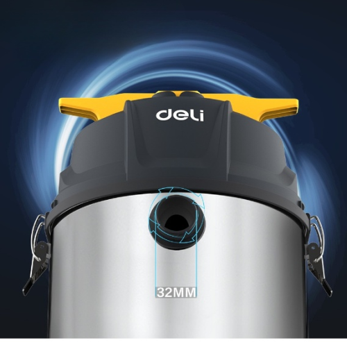 Пылесос сетевой Deli YS EDL881825, 1400 Вт, 21 кПа, 25 л, черный фото 6 Пылесос сетевой Deli YS EDL881825, 1400 Вт, 21 кПа, 25 л, черный фото 6