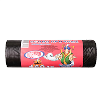 Мешки для мусора "Властелин мешков", 30 мкм, 160 л, 10 шт/рулон