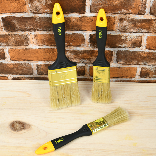 Кисть малярная Deli YS EDL509146, плоская, 4"-100 мм, смешанная щетина фото 3