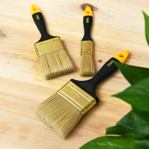 Кисть малярная Deli YS EDL509146, плоская, 4"-100 мм, смешанная щетина фото 4