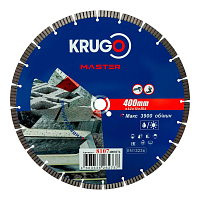 Круг алмазный по бетону "Krugo Master", 400 x 25.4 мм, сегментный