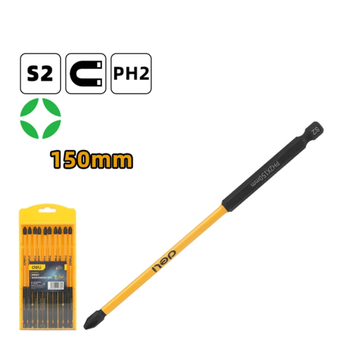 Бита Deli YS EDL251150, ударная, 10 шт., PH2 x 150 мм фото 2