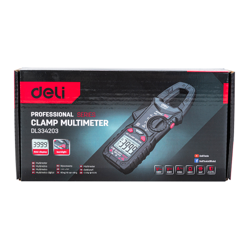 Токоизмерительные клещи Deli RS EDL334203 фото 8