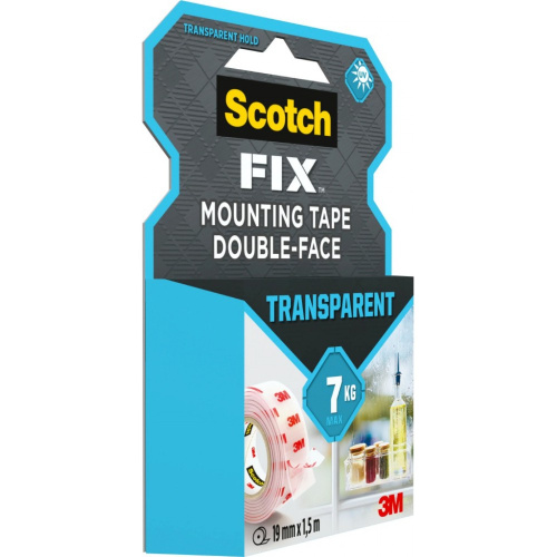 Клейкая лента монтажная прозрачная "3М Scotch", 19x1.5 мм/м фото 2 Клейкая лента монтажная прозрачная "3М Scotch", 19x1.5 мм/м фото 2
