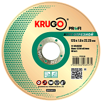 Круг отрезной по металлу Krugo Profi 125 x 1.6 x 22.23 мм