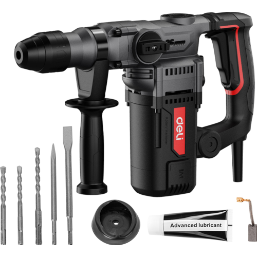 Перфоратор Deli RS EDE-DC26-3E 1100 Вт, 5 Дж, 3 режима, кейс Перфоратор Deli RS EDE-DC26-3E 1100 Вт, 5 Дж, 3 режима, кейс