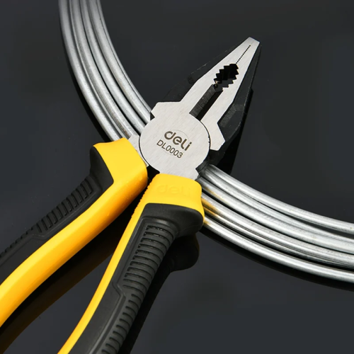 Плоскогубцы Deli YS EDL0003 200 мм, 2-х компонентные рукоятки фото 3 Плоскогубцы Deli YS EDL0003 200 мм, 2-х компонентные рукоятки фото 3