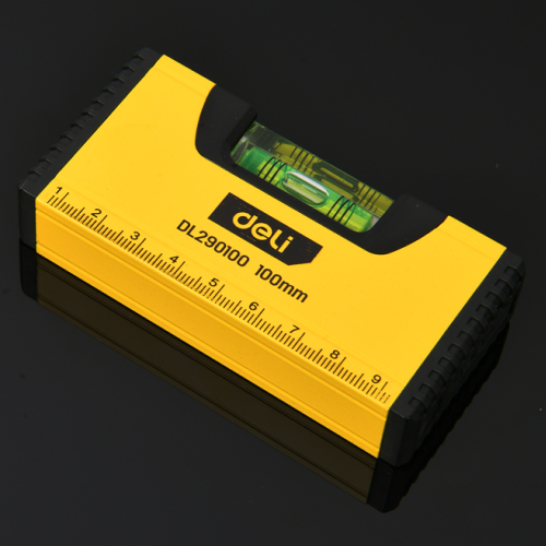 Уровень строительный Deli YS EDL290100, 100 мм, магнит фото 3