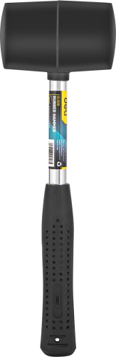 Киянка резиновая Deli YS EDL5616 0.5 кг стальная рукоятка фото 2
