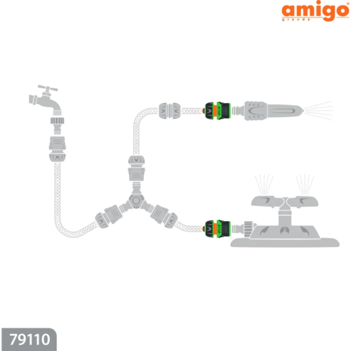 Коннектор Amigo Grande 79110, 1/2", с аквастопом фото 3