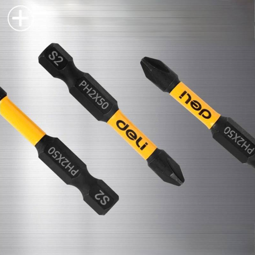 Бита  Deli YS EDL251050, ударная, 10 шт., PH2 x 50 мм фото 5