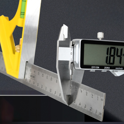 Строительная линейка Deli YS DL7300, с угольником и уровнем, 300 мм фото 3