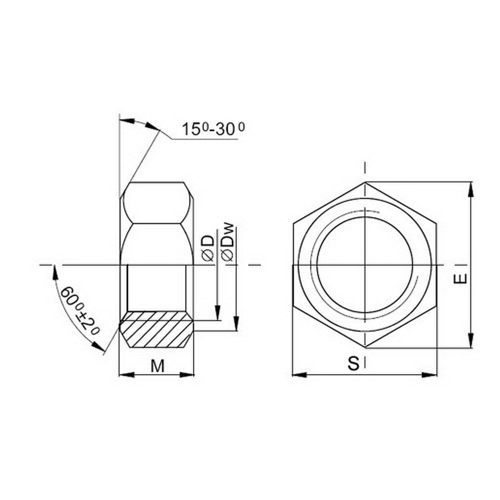 Гайка шестигранная М10, DIN 934/ГОСТ 5927-70, цинк, 5 кг фото 3
