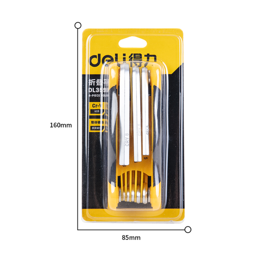 Набор ключей шестигранных Deli YS DL3598, 1.5 - 8 мм, 8 шт фото 3