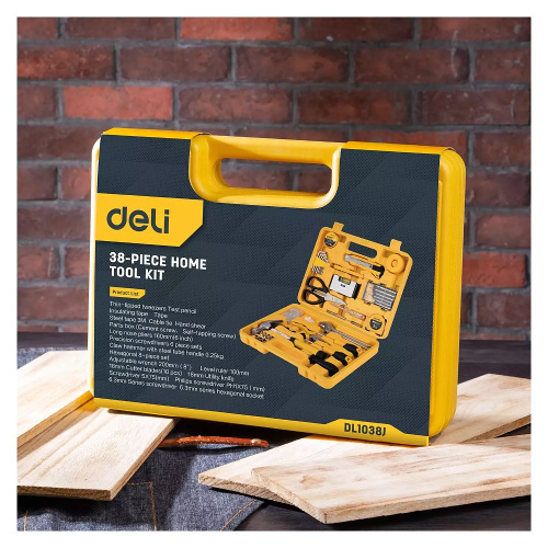 Набор инструмента Deli YS EDL1038J, 38 предметов, кейс фото 5 Набор инструмента Deli YS EDL1038J, 38 предметов, кейс фото 5