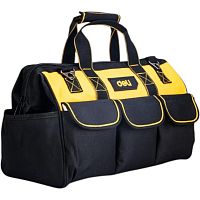Сумка для инструментов Deli YS EDL430117, 400х200х270 мм, ткань Oxford, черный, желтый