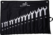 Набор ключей комбинированных Deli YS EDL130014B 10-32 мм, 14 шт.