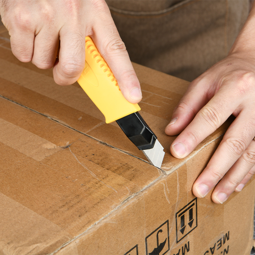 Нож строительный Deli YS EDL003A, 18 мм, универсальный фото 5