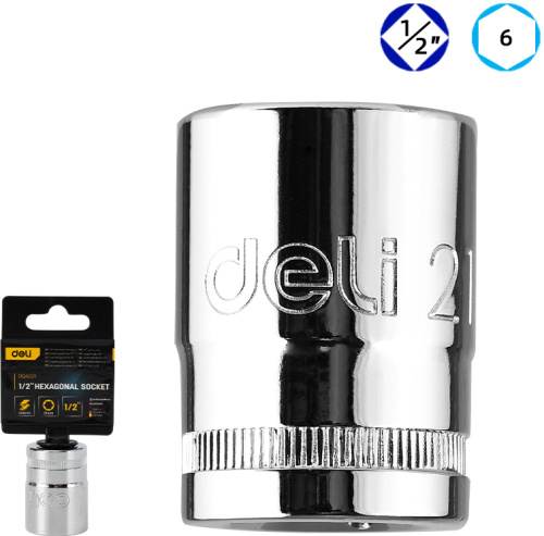Головка торцевая шестигранная Deli YS EDQ4021 1/2", 21 мм фото 2