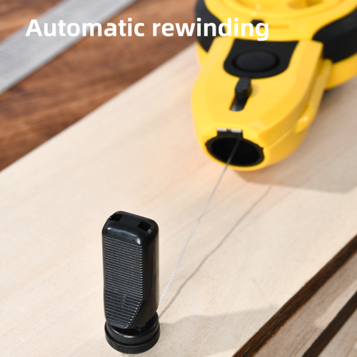 Шнур каменщика Deli YS EDL23, 15 м, желтый, черный фото 4