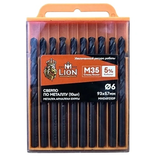 Сверло M-Lion MHD69310P, по металлу, 6,0 х 93 мм