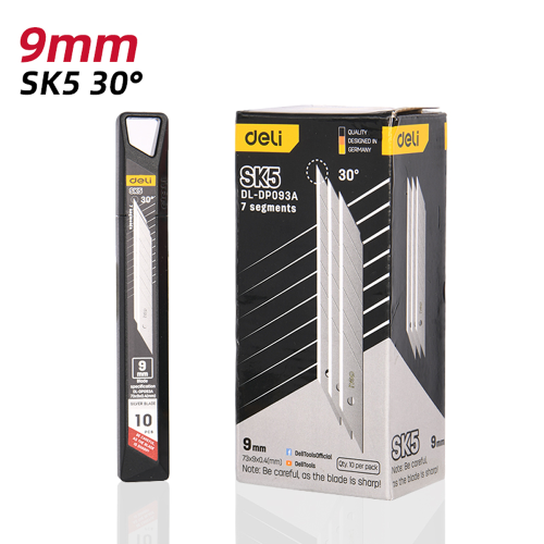 Лезвие для строительного ножа Deli EDL-DP093A, 9 мм, 10 шт. фото 2