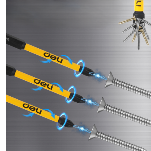 Бита Deli YS EDL251150, ударная, 10 шт., PH2 x 150 мм фото 4