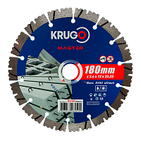 Круг алмазный по бетону "Krugo Master", 180 x 22,23 мм, турбосегментный