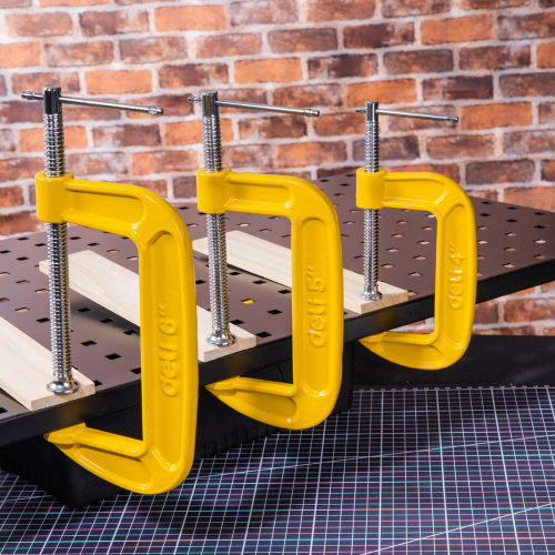 Струбцина G-образная Deli YS EDL-G204, 110 мм фото 7