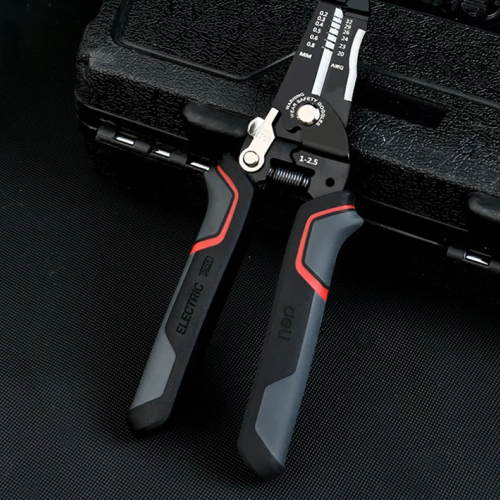 Инструмент для снятия изоляции Deli RS EDL383028, 180 мм, 0.2- 0.8 мм фото 2