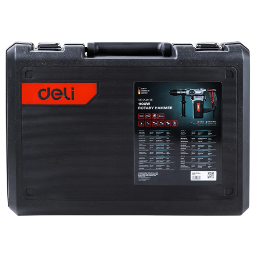 Перфоратор Deli RS EDE-DC26-3E 1100 Вт, 5 Дж, 3 режима, кейс фото 2 Перфоратор Deli RS EDE-DC26-3E 1100 Вт, 5 Дж, 3 режима, кейс фото 2