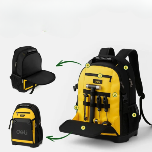 Рюкзак Deli YS DL586122, 350x200x470 мм, 12 карманов, ткань Oxford фото 2