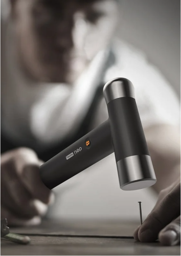 Молоток Deli HS EHT7008 0.25 кг, Soft Touch, черный фото 7