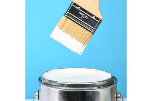 Кисть малярная плоская 3" -75 мм Deli YS EDL509123 деревянная рукоятка, искусственная щетина фото 5