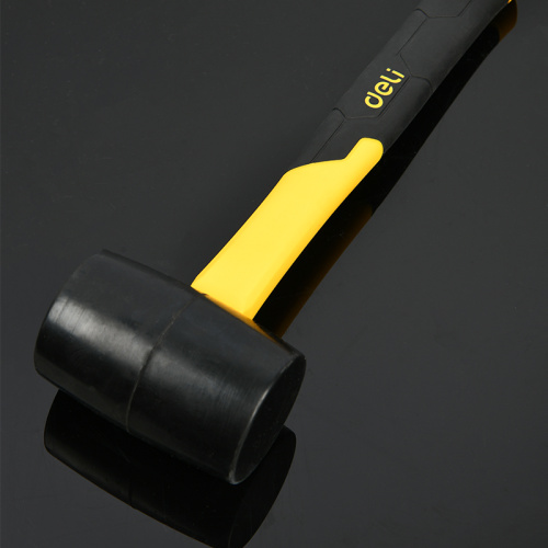 Киянка резиновая Deli YS EDL5908 0.225 кг, фиберглассовая рукоятка фото 5