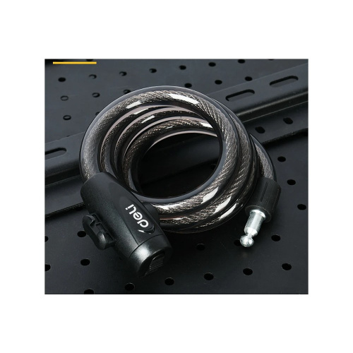 Замок тросовый велосипедный Deli YS EDL508063, 15х1200мм, ключи 2 шт фото 6