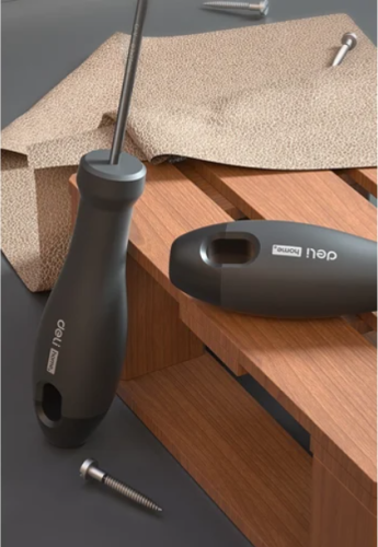 Отвертка Deli HS EHT1205 PH1x100 мм, Soft Touch, черный фото 3