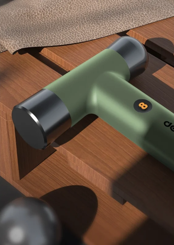 Молоток Deli HS EHT7008L 0.25 кг, Soft Touch, зеленый фото 5