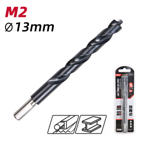 Сверло по металлу Deli RS EDH-MHZ130-E4, 13.0 мм, DIN 338, HSS-TiN фото 3