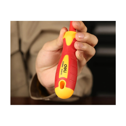 Отвертка Deli YS EDL518150, диэлектрическая, PH3 x 150 мм фото 4